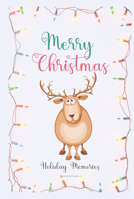 Christmas Journal Memory Book & Calendar - Reindeer: 12 Month Undated Calendar & Lined Notepaper Perfect For The Holidays! by Animal Aid Designs