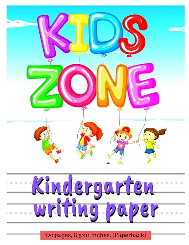 Kindergarten writing paper with lines for ABC kids: Handwriting Paper | Writing Paper for kids with Dotted Lined. 120 pages 8.5x11 by Bear Boy