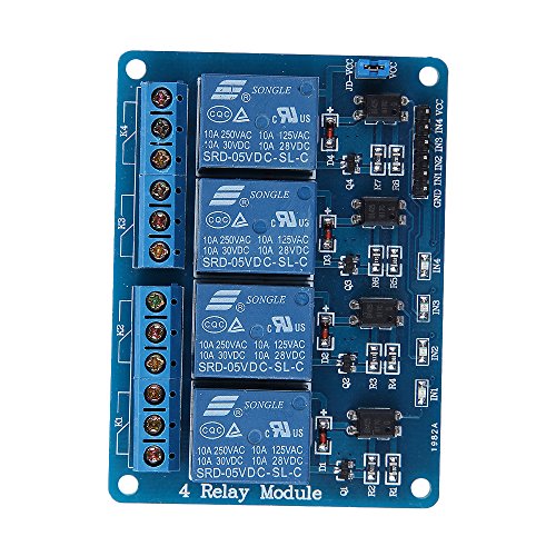 

4 Channel DC 5V Relay Module Board for Arduino Raspberry Pi DSP AVR PIC ARM MSP430 (US Seller)