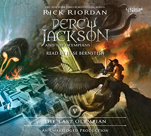 The Last Olympian, narrated by Jesse Bernstein, 9 CDs by Rick Riordan