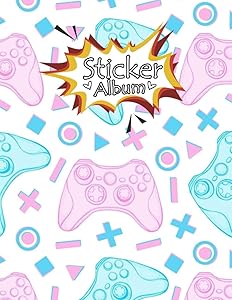 Sticker Album: Blank Sticker Book Collecting Album - Stickers Album For Kids And Toddlers - Video Game Sticker Collecting Book by zwitna Publishing