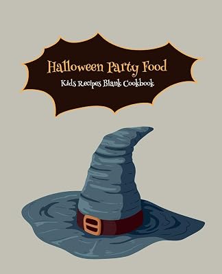 Halloween Party Food Kids Recipes Blank Cookbook: Cute Cookbook Templates for Girls Boys - Unique Gift Idea with Pretty Halloween Pattern