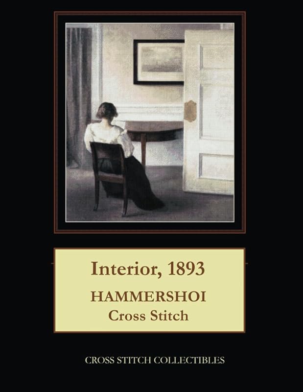 Interior, 1893: Hammershoi Cross Stitch Pattern by Cross Stitch Collectibles