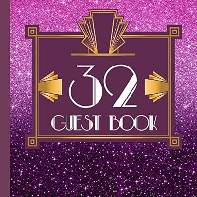 32 Guest Book: Purple Guest Book Includes Gift Tracker and Picture Pages to Create a Lasting Keepsake to Treasure Forever