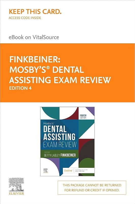 Mosby's Dental Assisting Exam Review - Elsevier eBook on VitalSource (Retail Access Card) by ELSEVIER