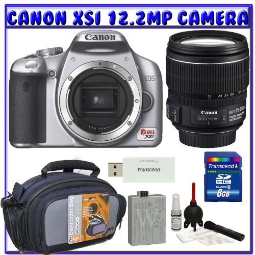 Canon EOS Rebel XSi (a.k.a. 450D) SLR Digital Camera Kit (Silver) w