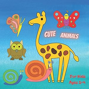 Simple & Big Coloring Book for Toddler: Cute Animals: For Kids Ages 2-4 by Andy Publishing