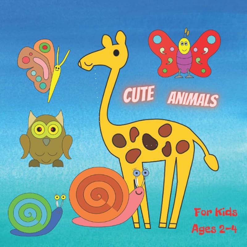 Simple & Big Coloring Book for Toddler: Cute Animals: For Kids Ages 2-4 by Andy Publishing