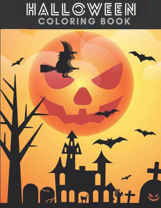 Halloween Coloring Book: Cute For Kids Toddlers by Julia Bordeaux