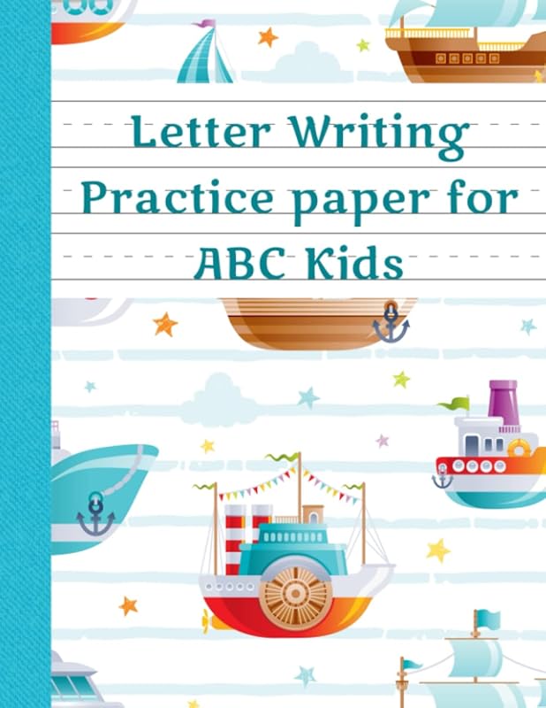 Letter writing practice paper for ABC kids: Kindergarten handwriting practice ruled pages for preschool and grades K-2 kids by Kids Journals Gate