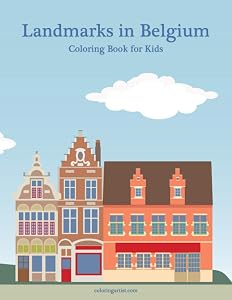 Landmarks in Belgium Coloring Book for Kids