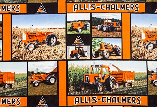 Algopix Similar Product 17 - Allis Chalmers Tractor Fleece Fabric