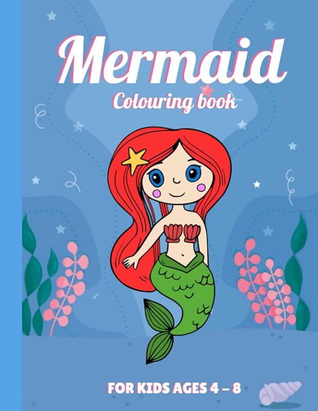 Mermaid Colouring Book: For Kids Ages 4-8, Beautiful Colouring Book with Mermaids and Sea Creatures. Mermaid Colouring Book For Kids by Design studio