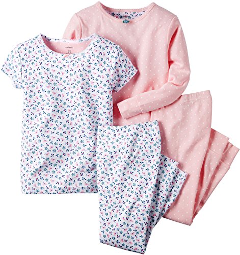 Carter's 4 Piece Pj Set 331g074, Bird Floral