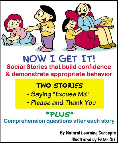 Social Story - Saying Excuse me and Please & thank you by Natural Learning Concepts