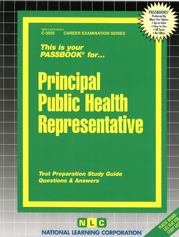 Principal Public Health Representative(Passbooks) (Career Examination Series) by National Learning Corporation