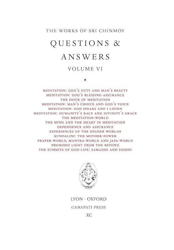 Sri Chinmoy: Answers VI by Sri Chinmoy