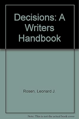 Decisions: A Writers Handbook
