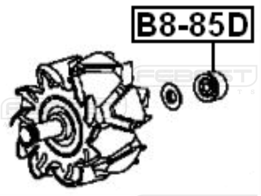 

D611928 - 1 Year Warranty - FEBEST # B8-85D