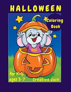 Halloween Coloring Book: for Kids ages 3-7