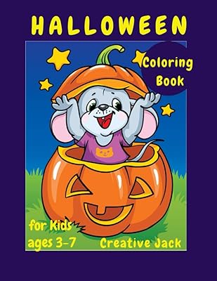 Halloween Coloring Book: for Kids ages 3-7