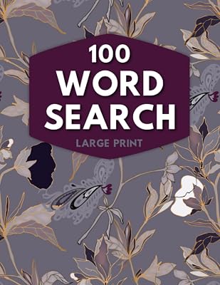 Mothers Day Presents: 100 Large Print Word Search Puzzles: Fun & Relaxing Brain Game with Solutions: Mothers Day Gifts for Mom or Grandma 2022