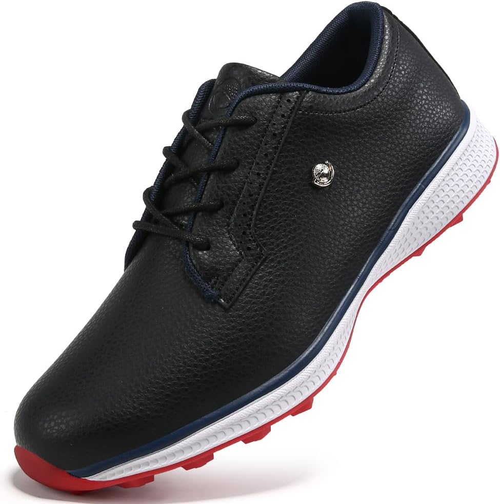 Antislip, lichtgewicht, ademend, comfortabel, professionele golfschoenen zonder spikes, ideaal om mee te wandelen en te spelen. Perfect cadeau voor golfers._voghion.com