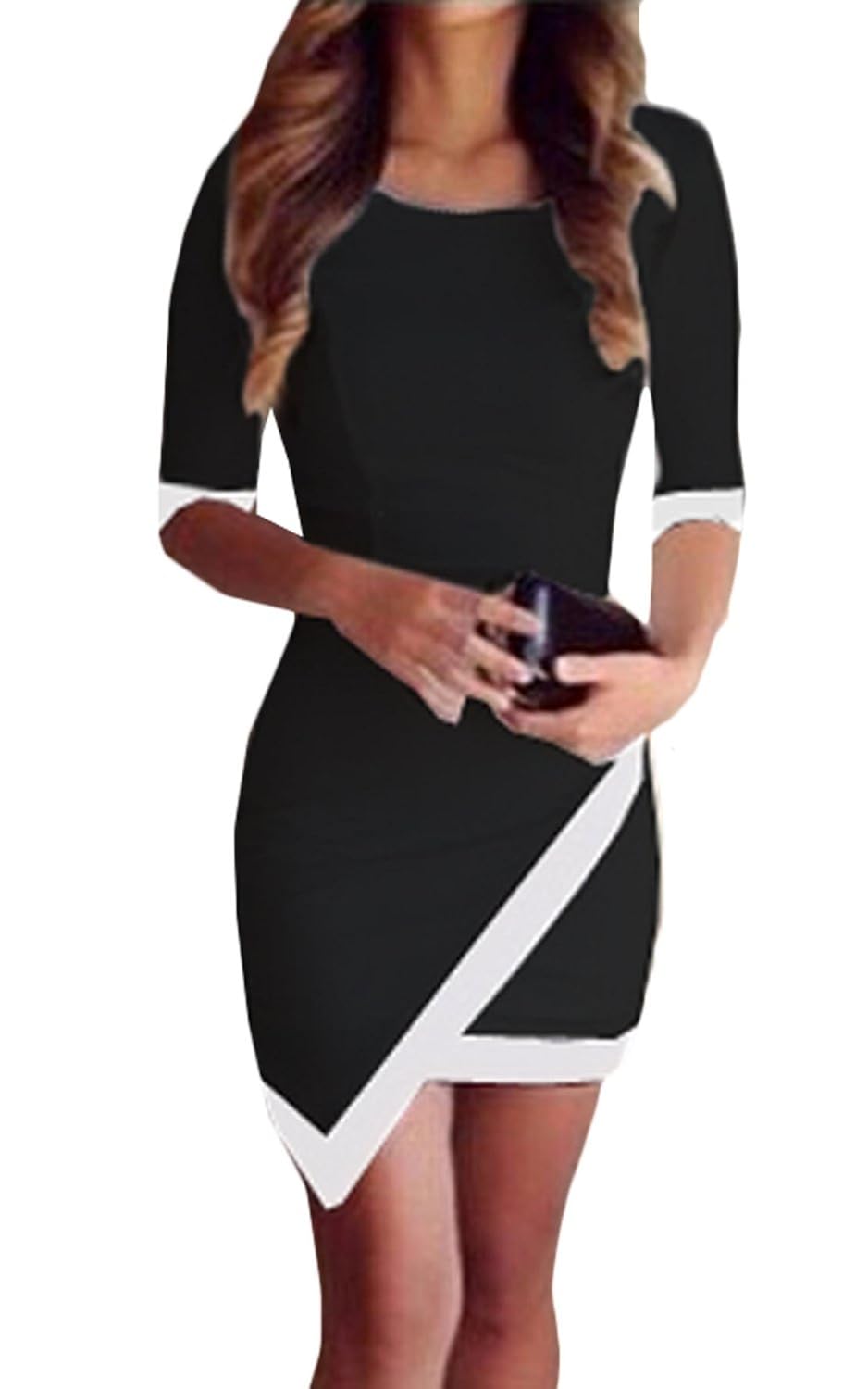 

Dawdyfu Sexy Ladies Celeb Slim Fashion Bodycon Party Cocktail Evening Dress
