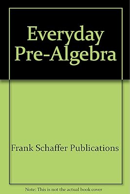 Pre-Algebra for Everyday