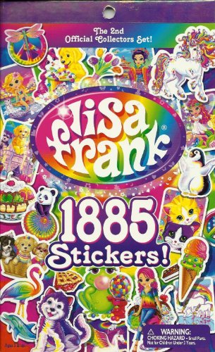 LISA FRANK Sticker Book - 1885 Stickers - 2nd Official Collector's Set!
