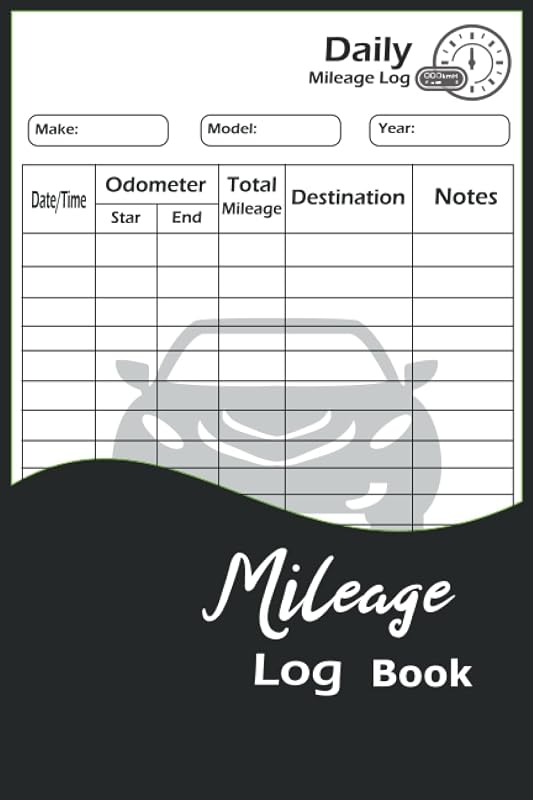 Mileage Log Book: Dated : January 2022-December 2022,Auto mileage tracker by Tomas Nasi