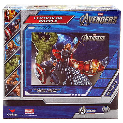 Marvel Avengers Lenticular 3D Jigsaw Puzzle 100 Pieces