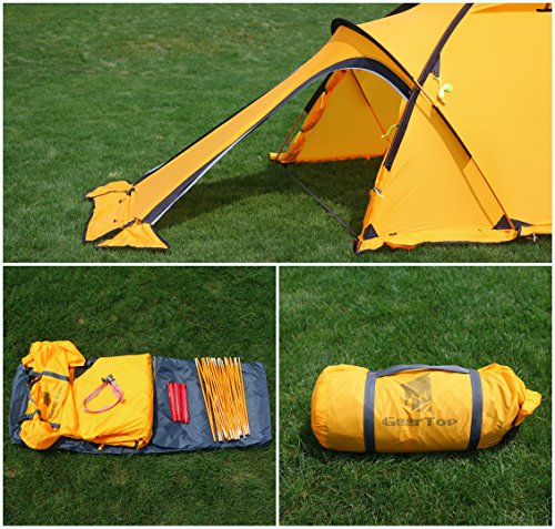 GEERTOP Tent - Lightweight Backpacking Alpine Tent With A Living Room