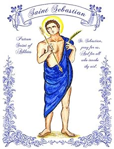 Amazon.com: 11" X 14" St Sebastian Patron Saint of Athletes Art Print