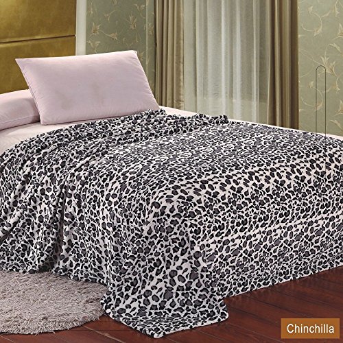 Algopix Similar Product 5 - MicroPlush Printed Blanket Chinchilla