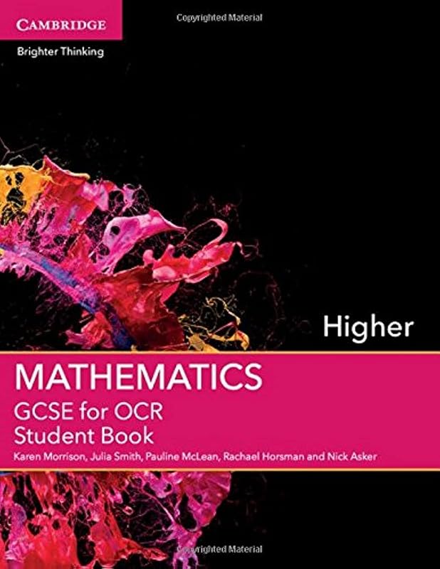 GCSE Mathematics for OCR Higher Student Book (GCSE Mathematics OCR) by Karen Morrison