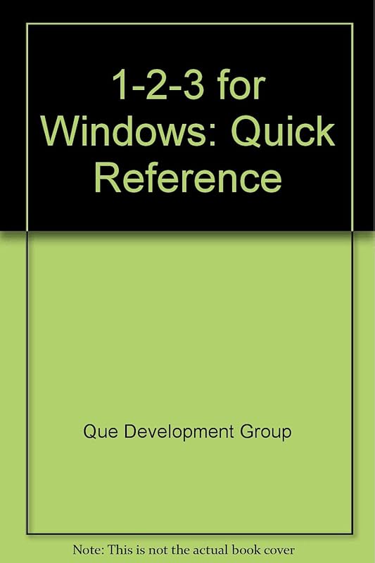 One-Two-Three for Windows Quick Reference by Rosemary Colonna