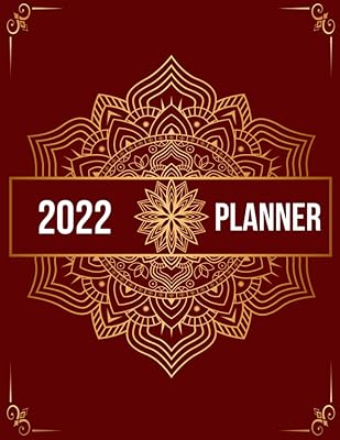 2022 Weekly & Monthly Planner: Luxury Pattern Mandala Cover (A682804): 8.5" x 11", 2022 Planner Calendar From January To December (12 Months) (2022 Planners)