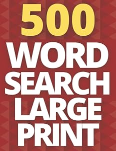 500 Word Search Puzzle Book For Adults: Large Print Word Search With More Than 6000 Word To Find , Great Gift For Adult And Seniors and all other Puzzle Fans , Best Way to Stimulate Your Brain by Puzzles & Coffee Time