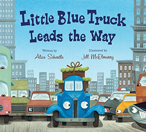 Little Blue Truck Leads the Way board book by Alice Schertle