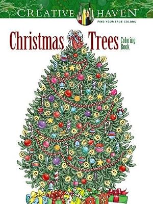Creative Haven Christmas Trees Coloring Book