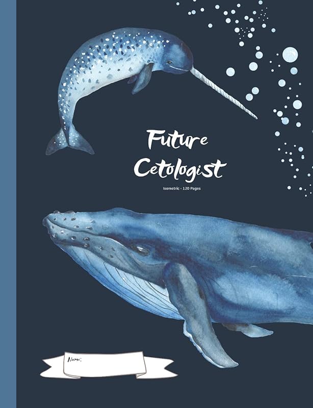 Future Cetologist - Isometric - 120 Pages: Marine Biology Composition Book by Popcorn Publishing