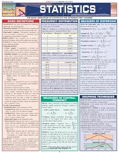 Statistics Laminate Reference Chart: Parameters, Variables, Intervals, Proportions