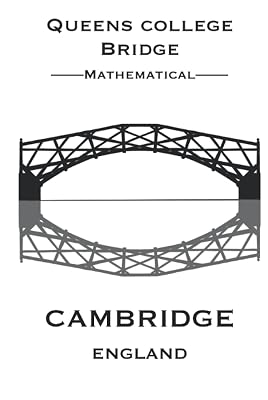 6" x 9" Cambridge Mathematical Bridge - White - 120 page Sketchbook: Blank lined paper 6” x 9” high quality matte Hardback cover By Elizabeth Banks