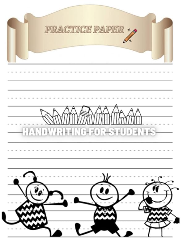 Children’s Practice Handwriting Paper: 180 Blank Sheets by Dana Marie
