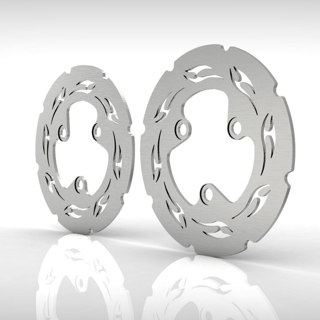 

Flame Front Brake Disc Rotor Stainless Steel fits: 99-08 Honda TRX400EX Sportrax - Ferreus Industries - ROT-100-01-k