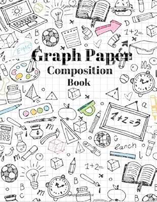 Graph Paper Composition Book: 5 Squares Per Inch , Graph Paper Quad Rule 5x5 , Double-sided, Non-perforated, Perfect 8.5 x 11 Inches