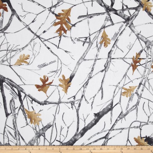 True Timber Broadcloth Snowfall Fabric