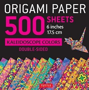 Origami Paper - 500 sheets Kaleidoscope Patterns- 6"