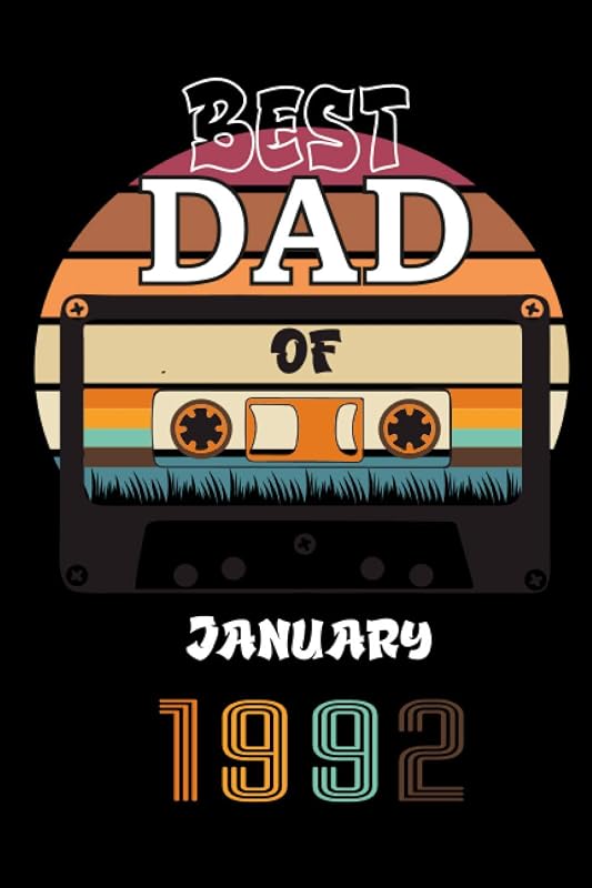 Best Dad Of January 1992: January 1992 Vintage Gift For Dad, Birthday Gift For Dad Born In January 1992 by BRTHD VNTGE FTHRS GFTS